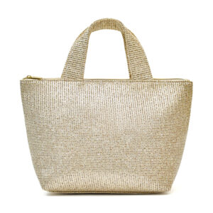 Glitter fabric handbag