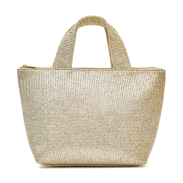 Glitter fabric handbag